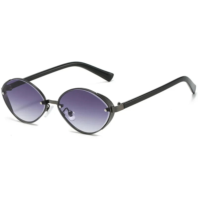 Riley Oval Metal Sunglasses