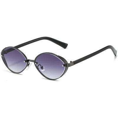 Riley Oval Metal Sunglasses