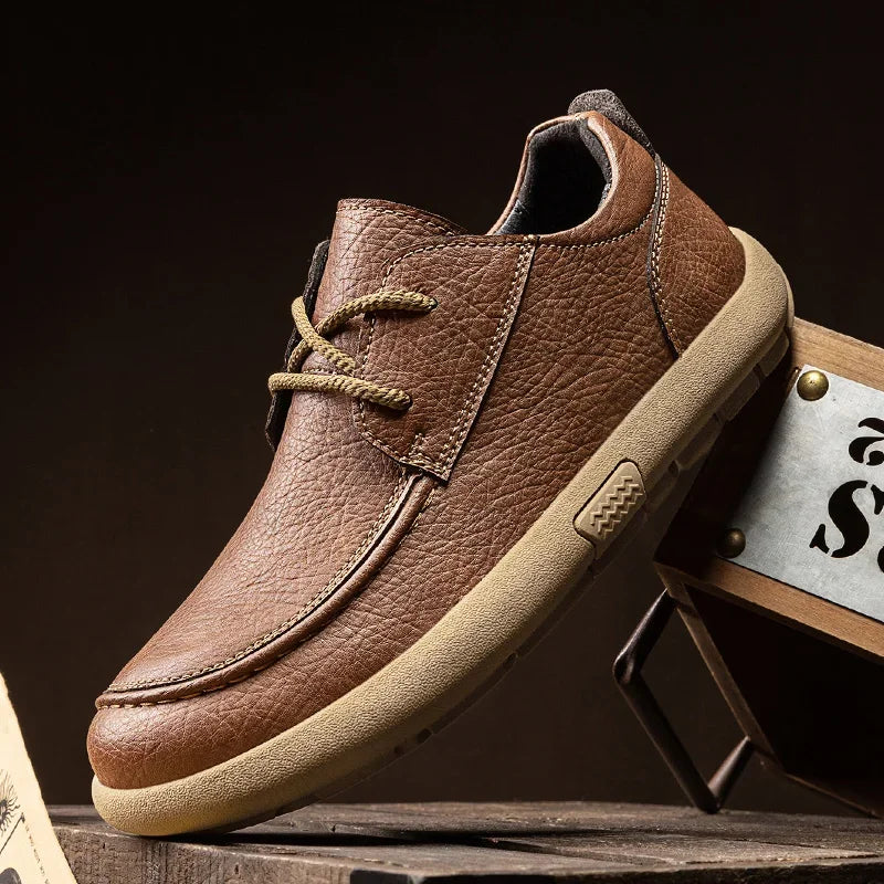 Benz Leather Water-Resistant Loafers