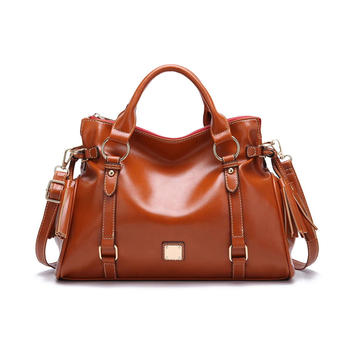 Milano Polished Leather Tote Bag