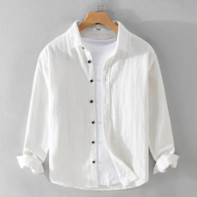 Rico Linen Shirt – Men’s Breathable Casual Long Sleeve Top