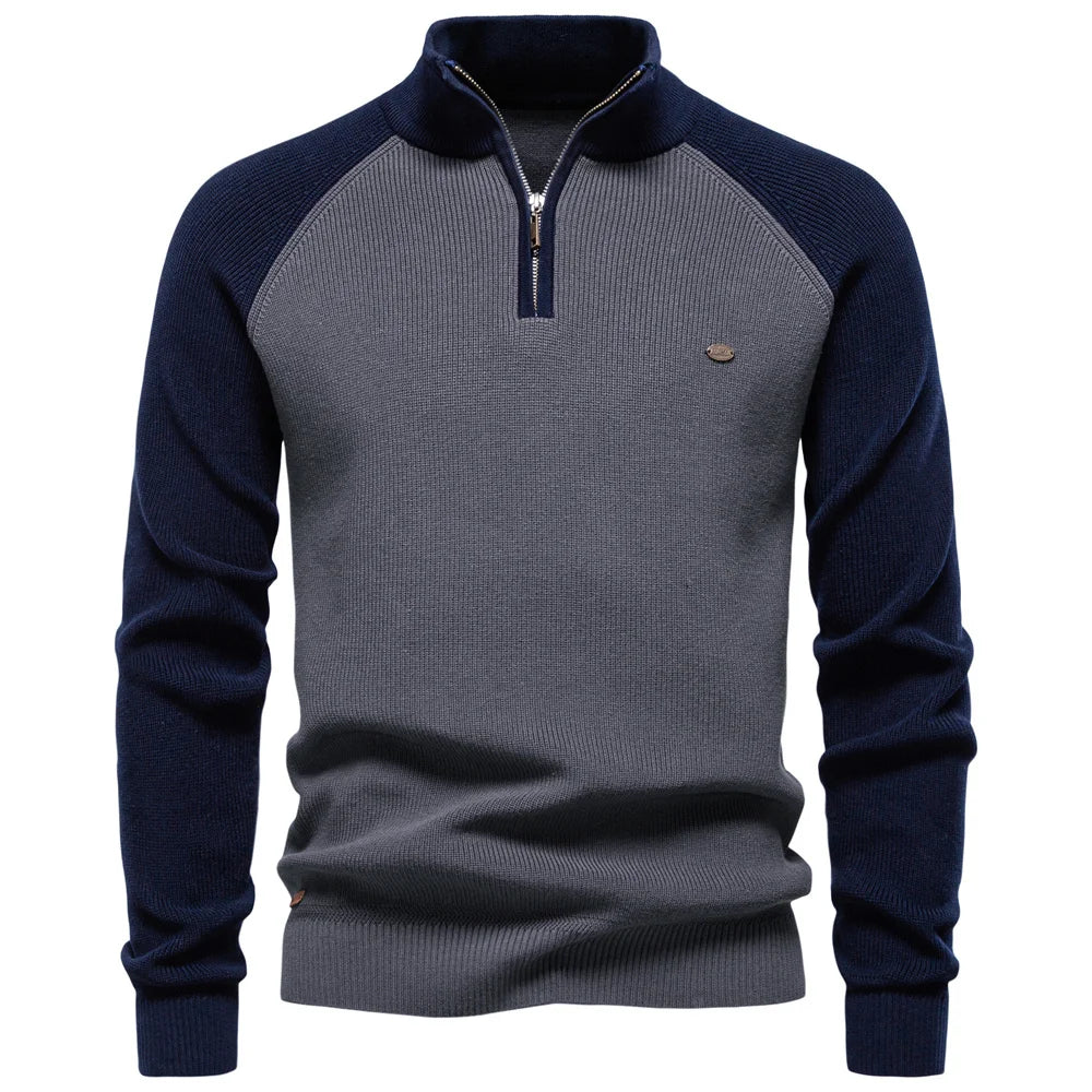 Nolan Cotton Mock Neck Sweater