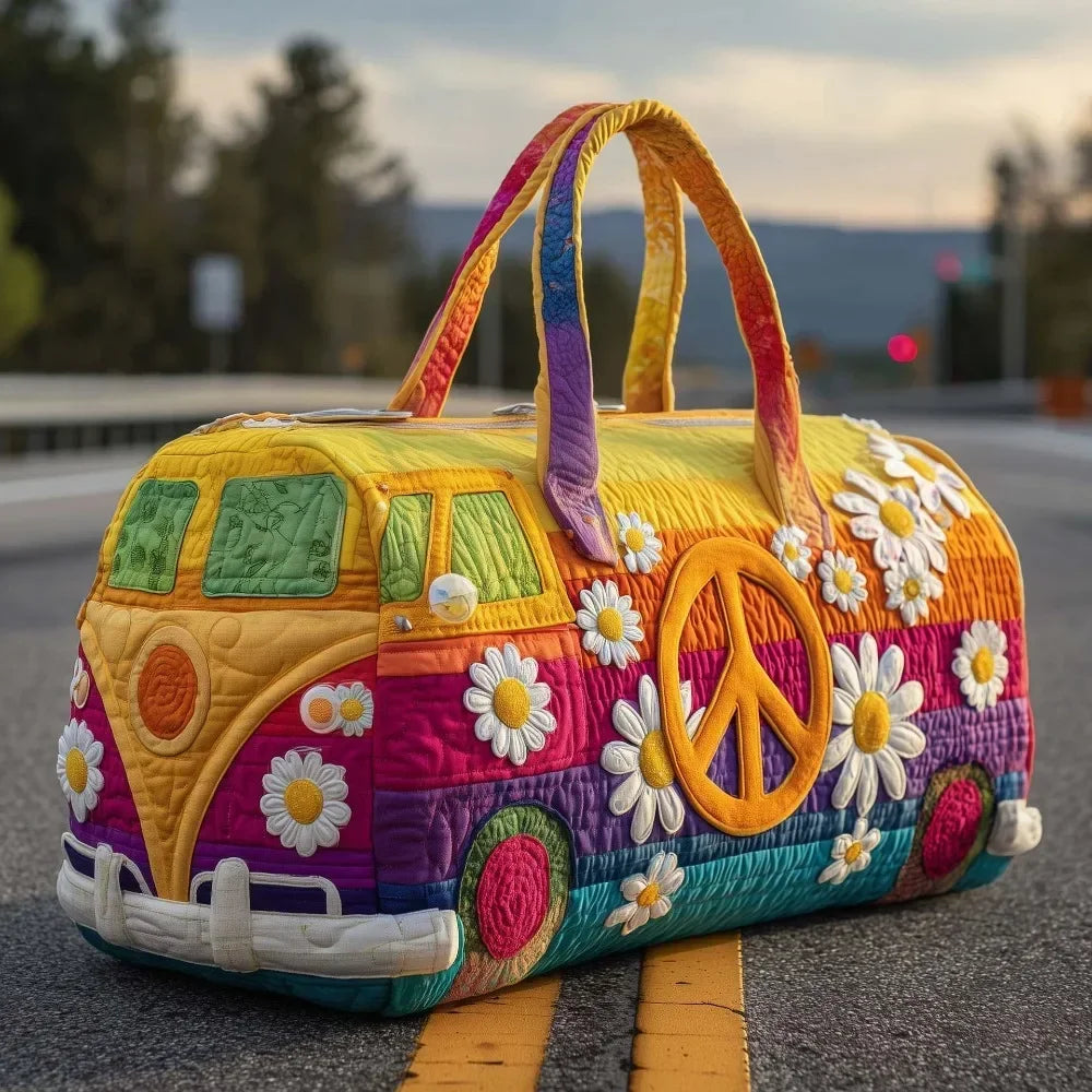 Daisy Quilted Duffle Weekend Bag