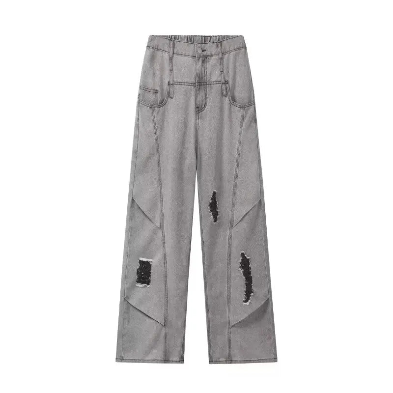Axel Denim Baggy Jeans - Men’s Ripped Wide-Leg Stretch Fit