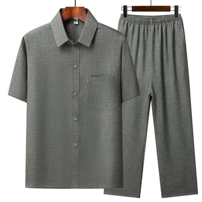 Ren Linen Set – Men’s Two-Piece Summer Comfortwear