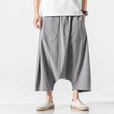Theo Drop Crotch Cotton Shorts
