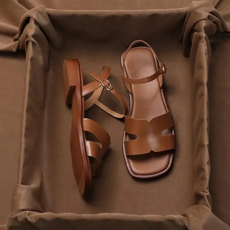 Elena Strap Sandals – Women’s Open-Toe Flat Slides