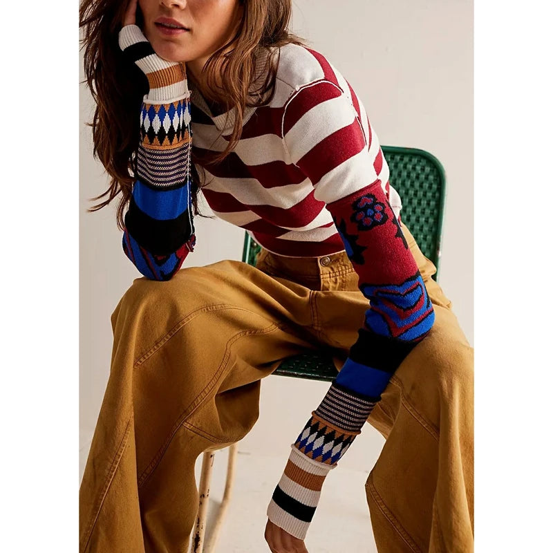 Siena Stripe Knit Top
