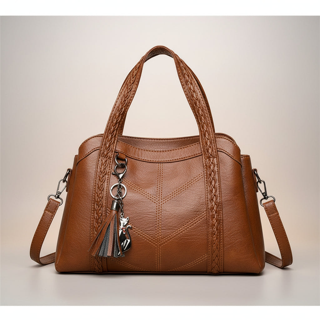 Élodie Leather Shoulder Bag