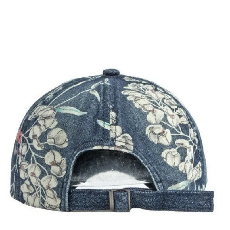 Flora Denim Baseball Cap