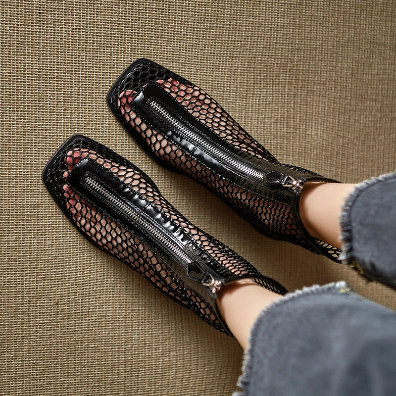 Blaire Square Toe Heel Boots