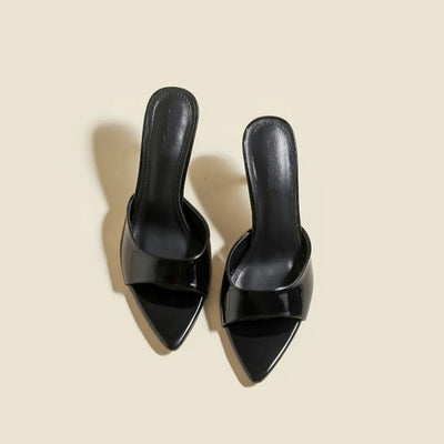 Claire Patent Heel Slides