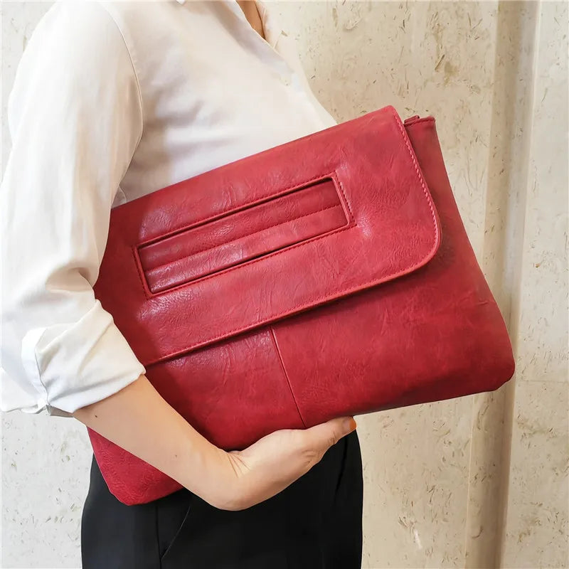 Celeste Soft Leather Clutch