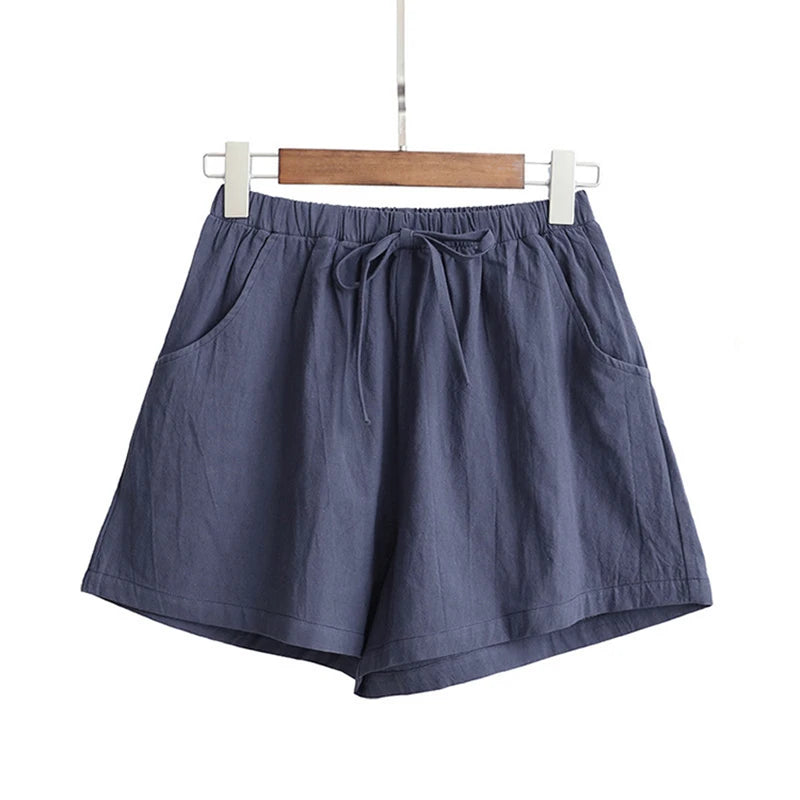 Linen High Waist Short