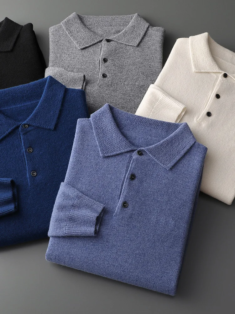 Carter Classic Merino Wool Polo Sweater