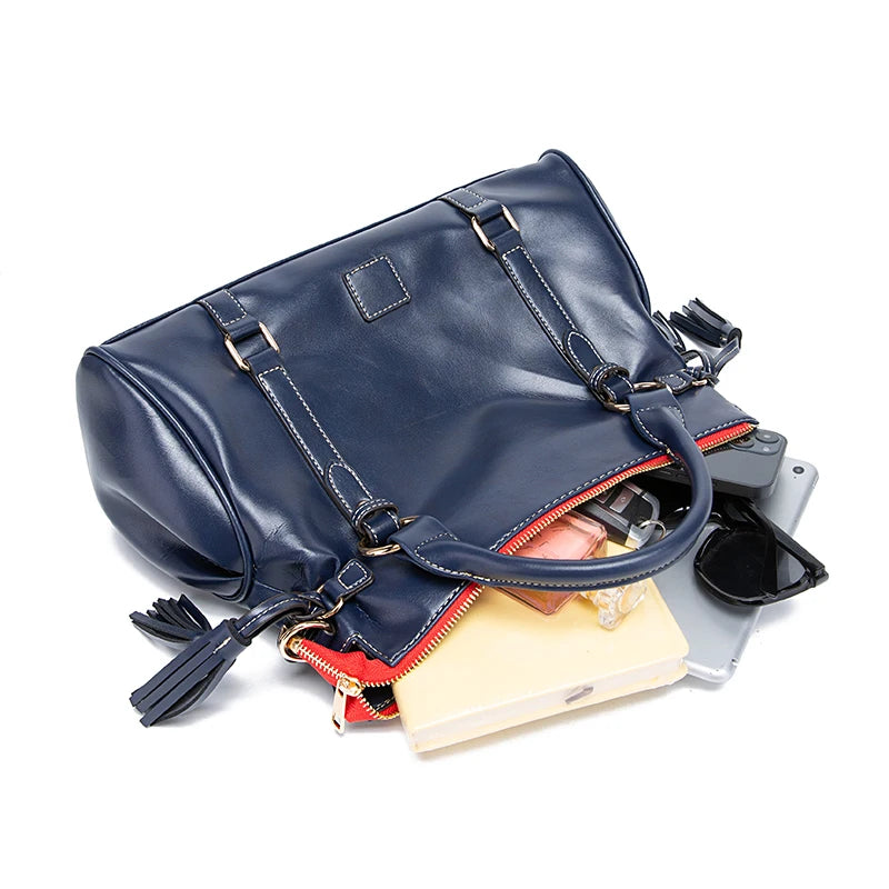 Milano Polished Leather Tote Bag