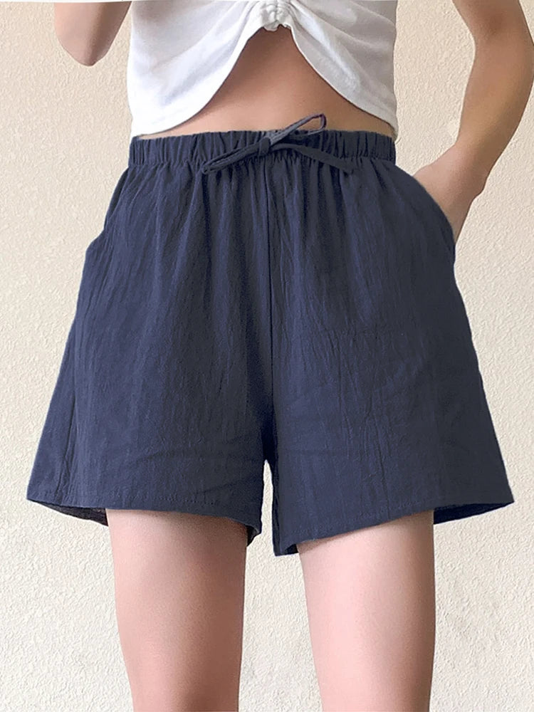 Linen High Waist Short