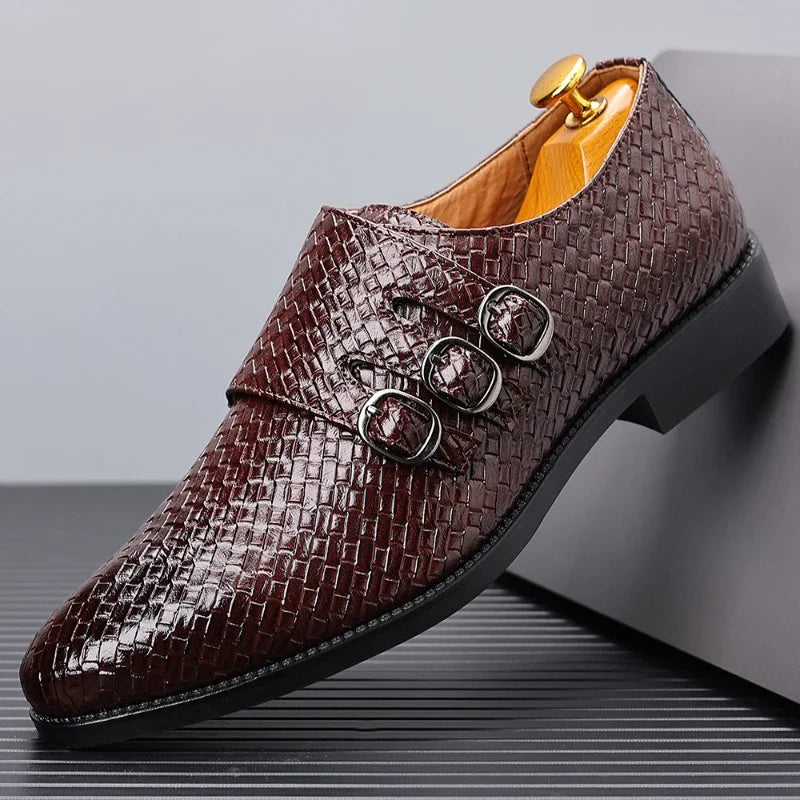 Giuliano Woven Leather Oxford Shoe