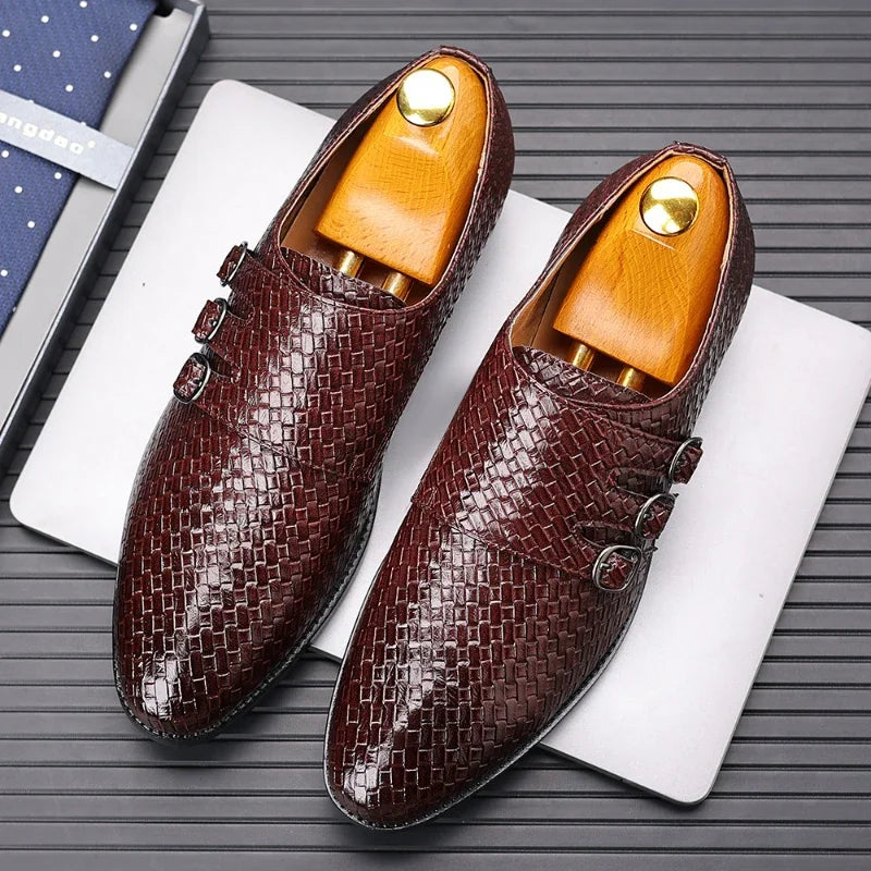 Giuliano Woven Leather Oxford Shoe