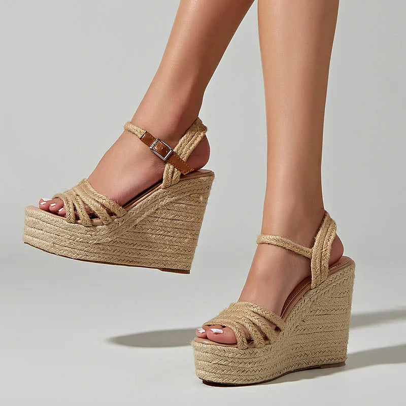 Selena Platform Wedge Sandals