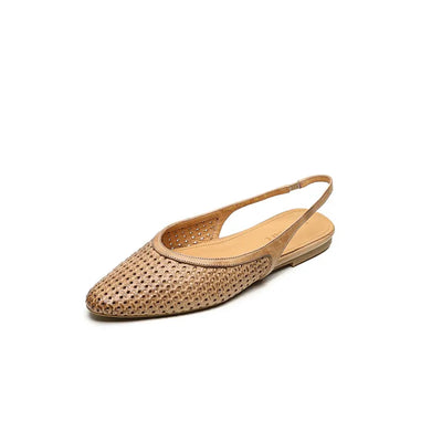Jasmine St Tropez Woven Flats - Pointed Toe Slingback