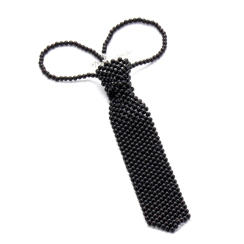 Pearl Tie Necklace