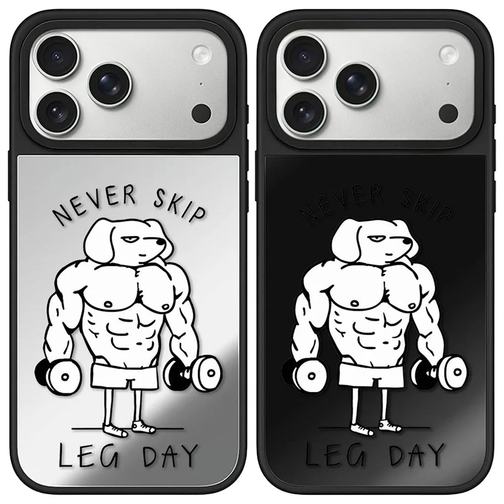 Never Skip Mirror Case – Magnetic Shockproof iPhone Cover