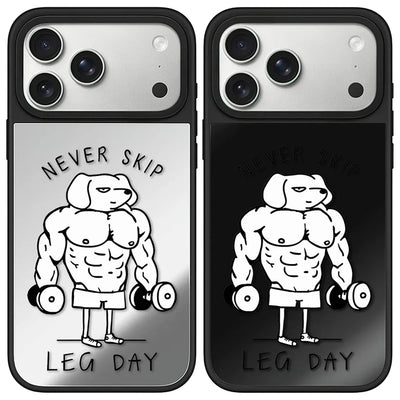 Never Skip Mirror Case – Magnetic Shockproof iPhone Cover