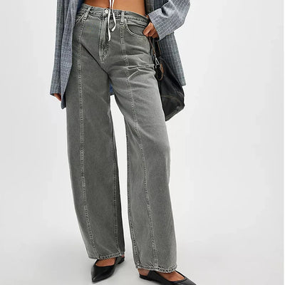 Alexa High-Rise Stretch Jeans – Women’s Y2K Straight-Leg Denim