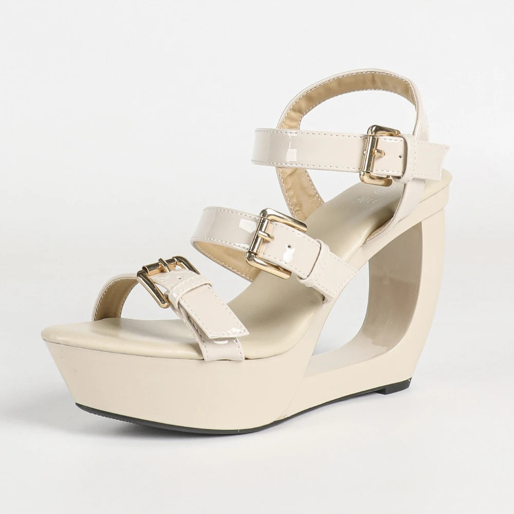 Bianca Triple Buckle Sandal