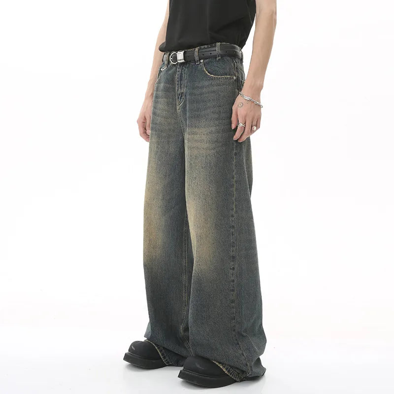 Eli Cotton Baggy Jeans - Men’s Light-Wash Summer Fit