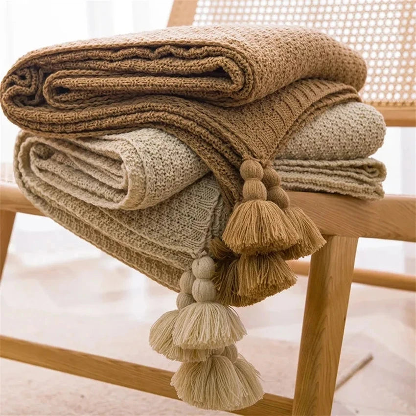 Lucia Knit Throw Blanket