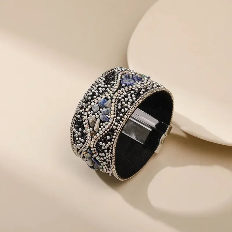 Mara Beaded Cuff Bracelet
