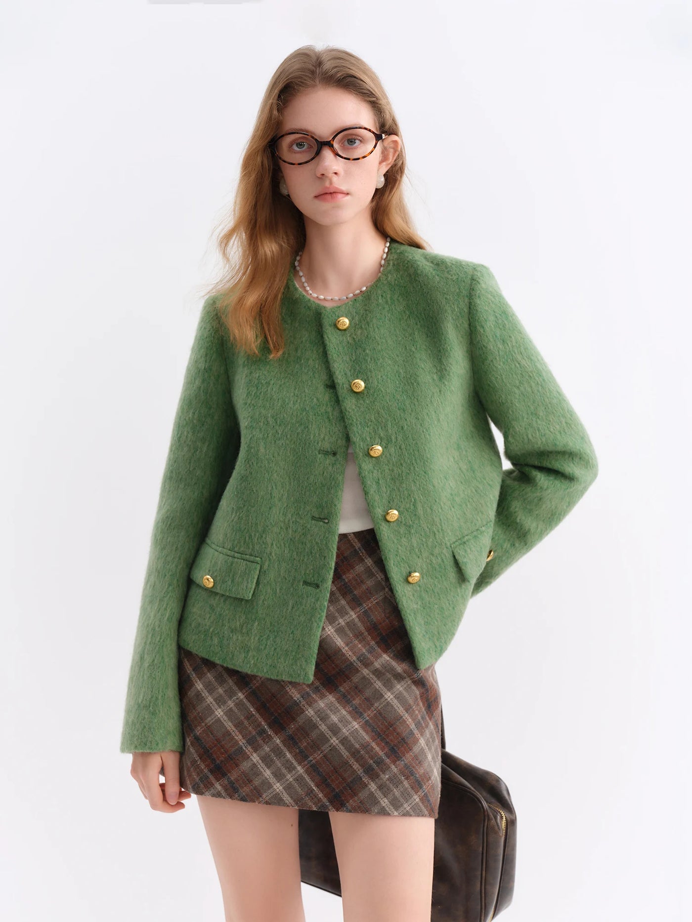 Élise French Wool Tweed Coat