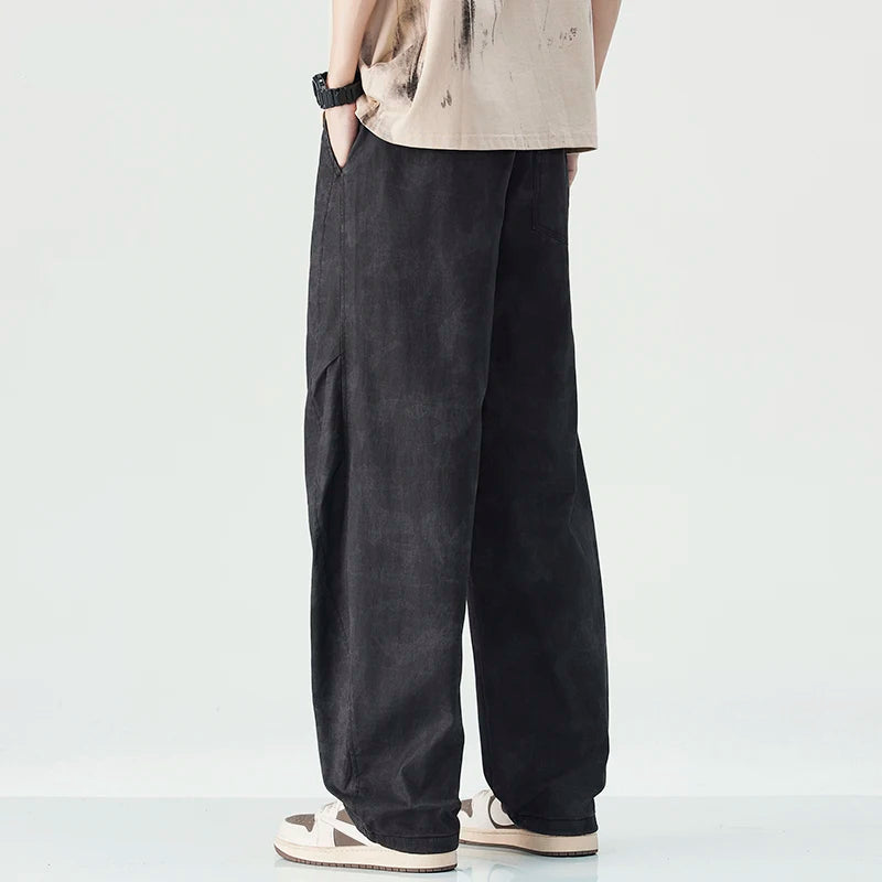 Luca Cotton Cropped Pants – Baggy Fit