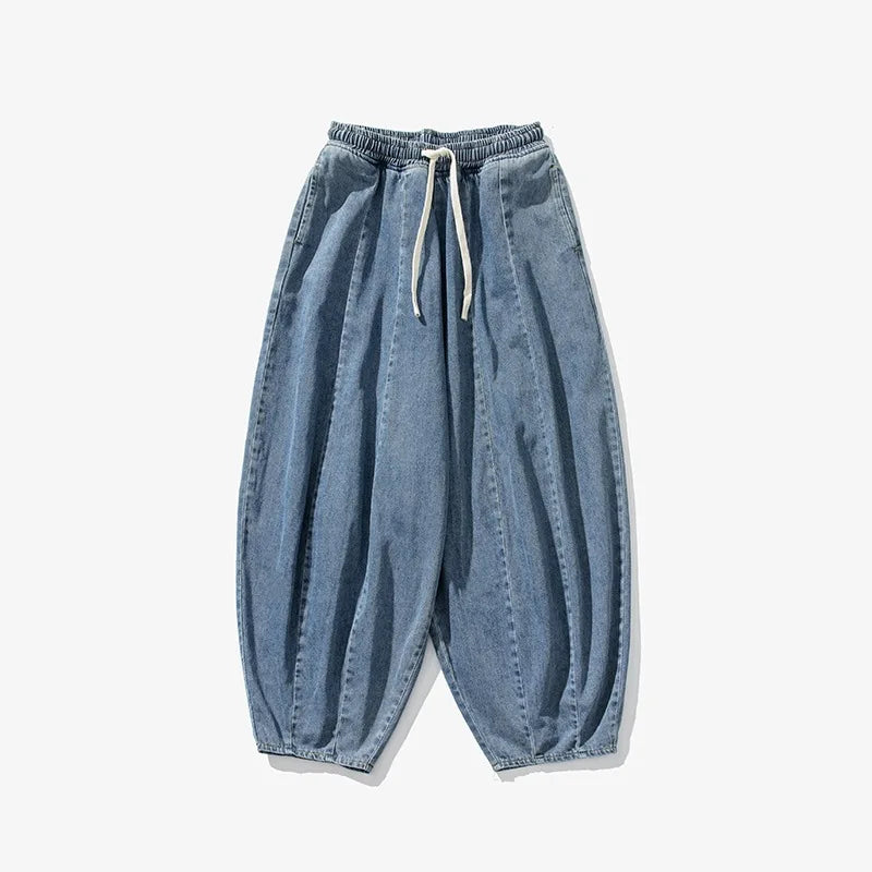 Kenji Cotton Baggy Lantern Pants – Men’s Japanese Streetwear Fit