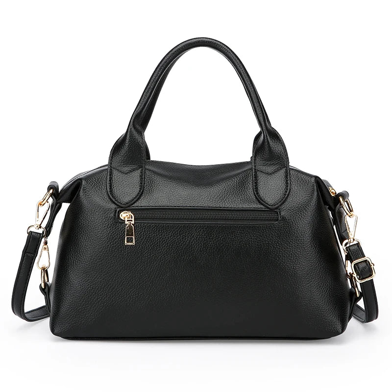 Mia Soft Leather Shoulder Bag