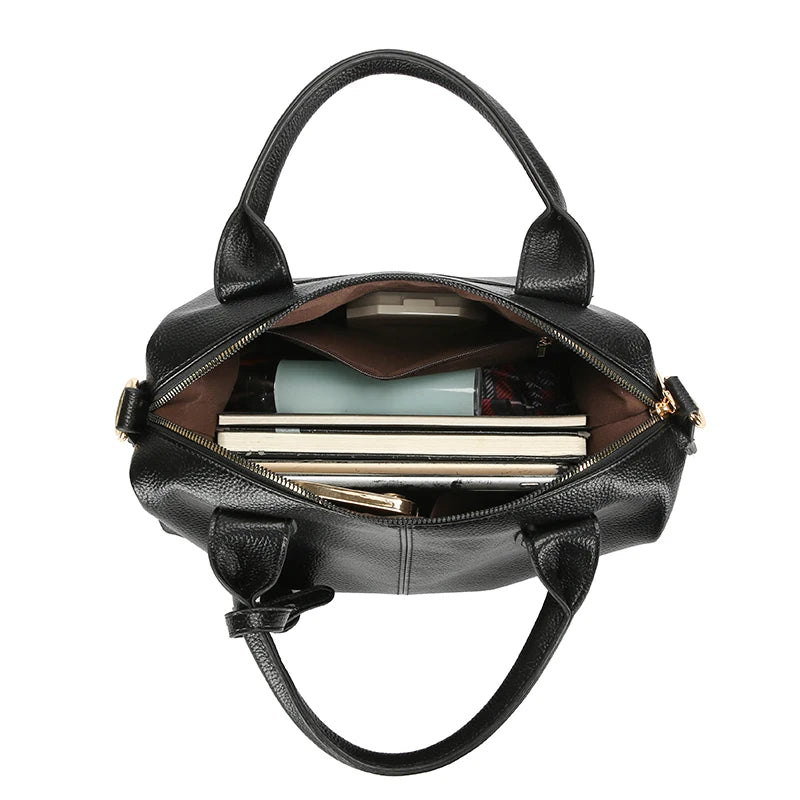 Mia Soft Leather Shoulder Bag