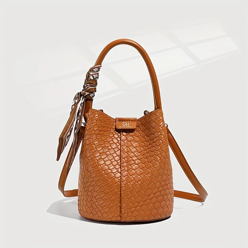 Marilyn Weave Bucket Bag