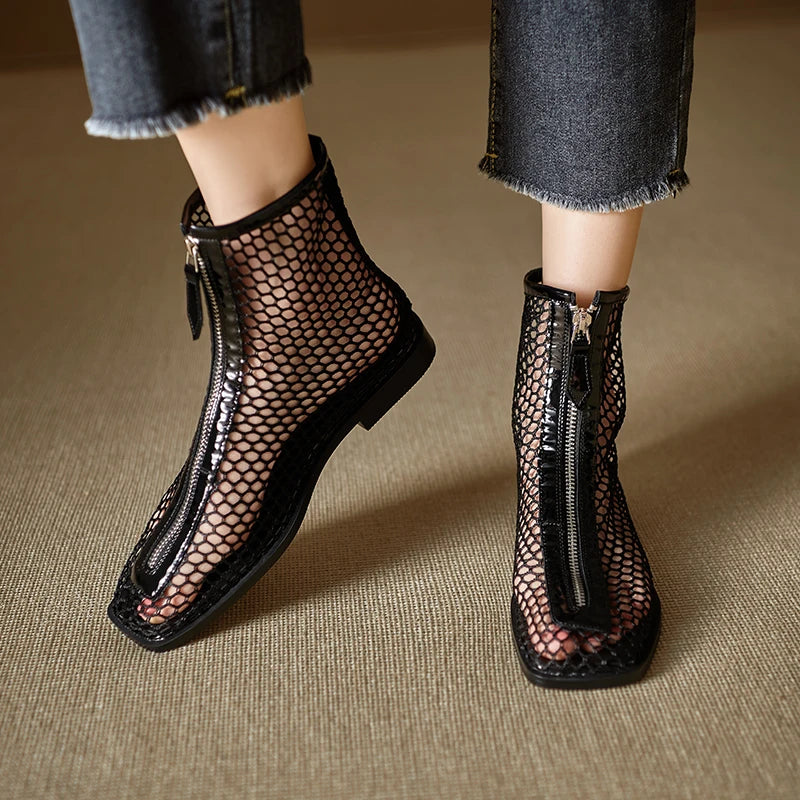 Blaire Square Toe Heel Boots
