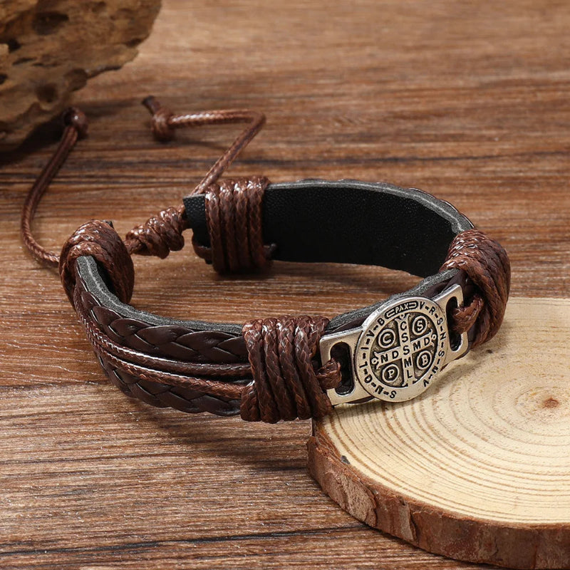 Iron Saint Leather Bracelet