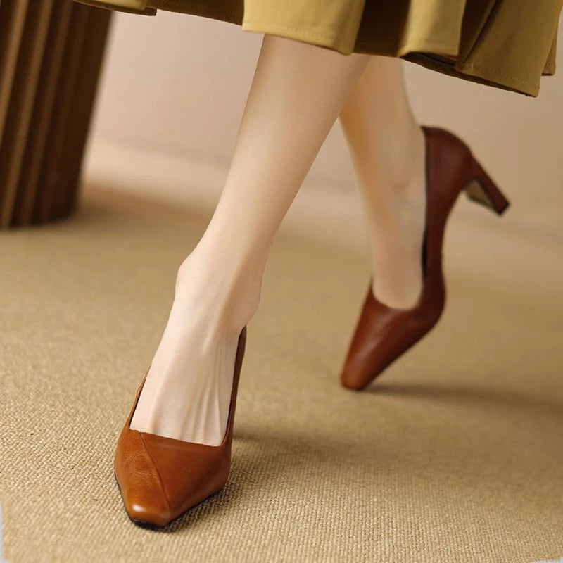 Harper Genuine Leather Pumps