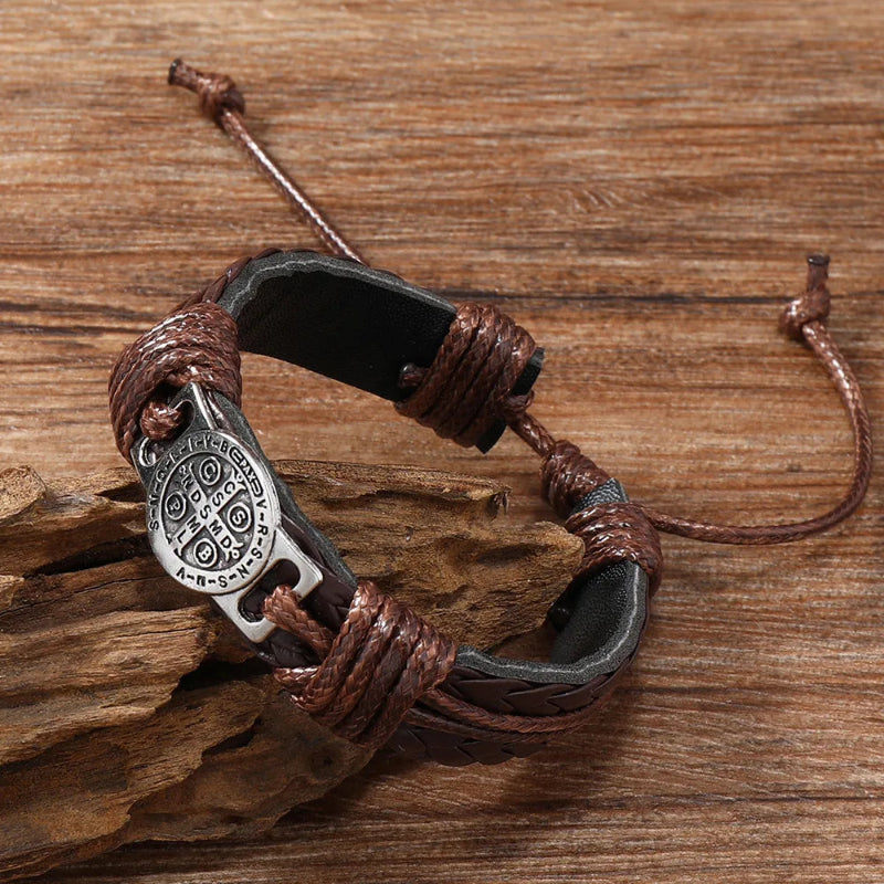 Iron Saint Leather Bracelet