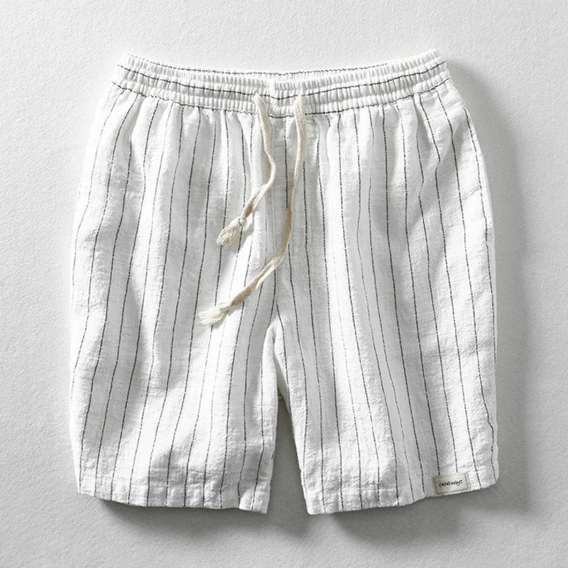 Theo Linen Shorts - Men's Relaxed Fit with Drawstring Waist
