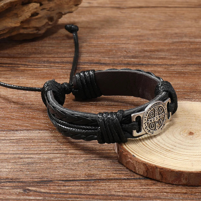 Iron Saint Leather Bracelet