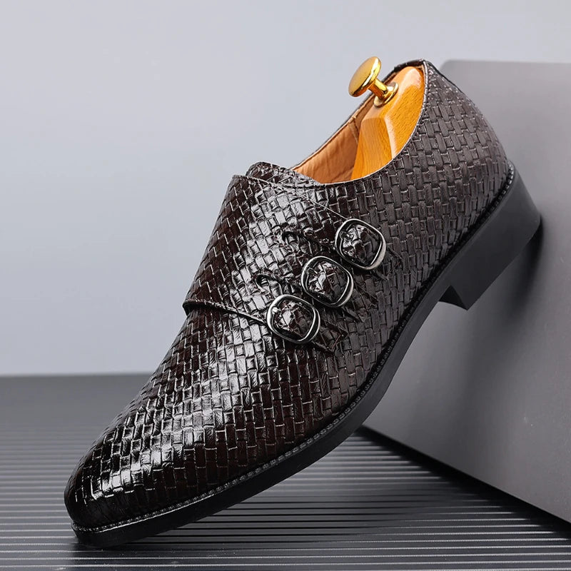 Giuliano Woven Leather Oxford Shoe