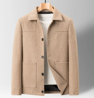 Grant Herringbone Wool-Blend Jacket