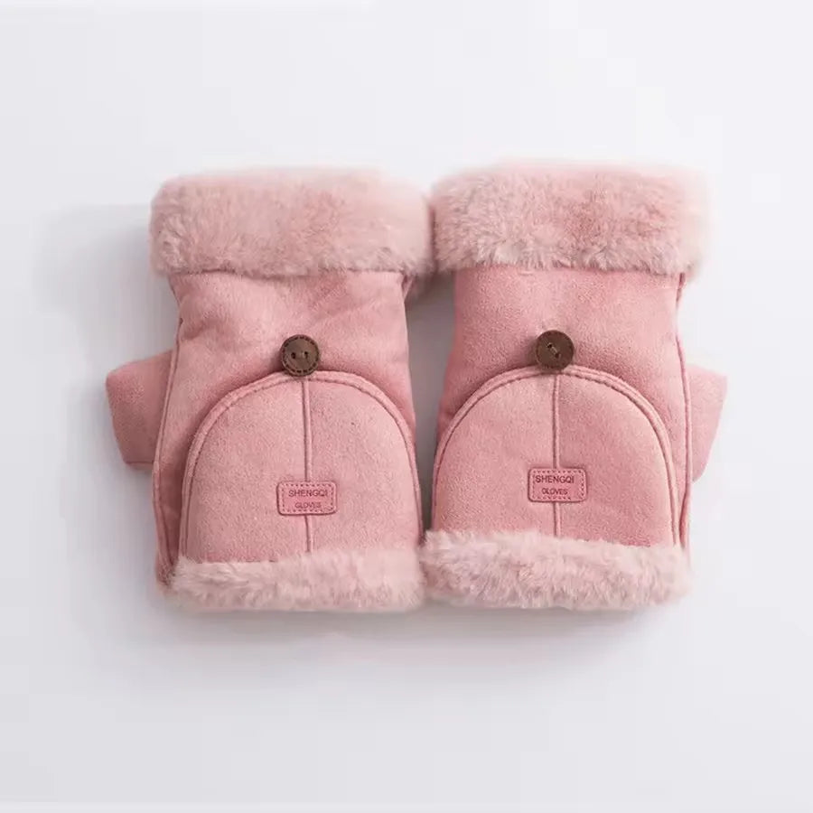Giulia Suede Windproof Mittens