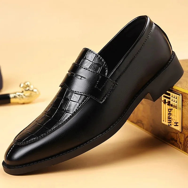 Leo Textured Oxford Loafers