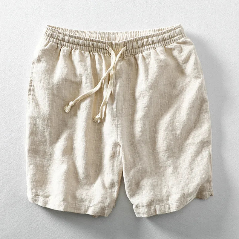 Theo Linen Shorts - Men's Relaxed Fit with Drawstring Waist
